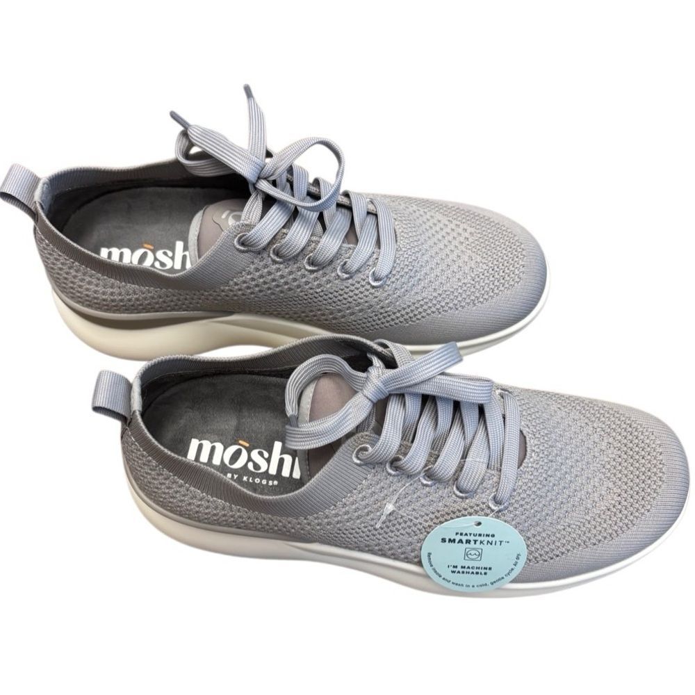 MOSHN by Klogs Gray Knit Sneakers Women’s Size 7 New with Box
